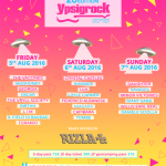 Ypsigrock Festival 2016 - Lineup per day - social